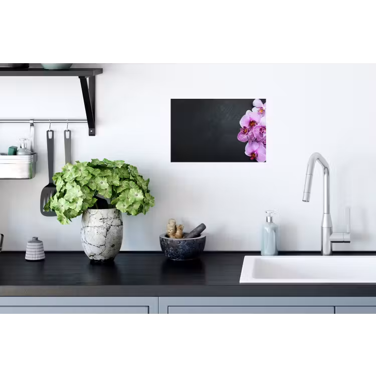 Orchidee - Bloemen - Roze - Flora Muursticker klein -keuken