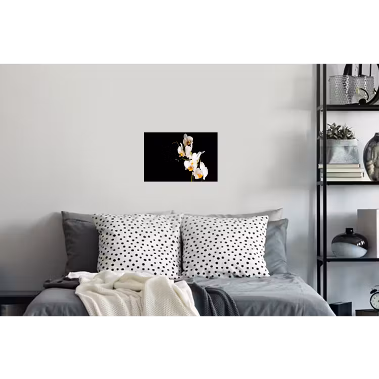 Orchidee - Bloemen - Planten - Botanisch Muursticker klein -slaapkamer