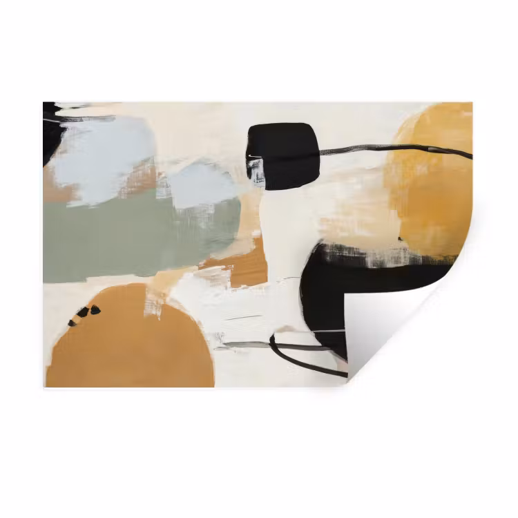 Paint - Abstract - Kleuren Muursticker klein -3d