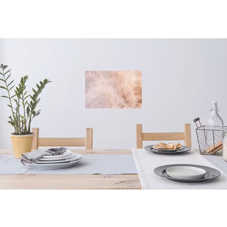 Pampagras met een zachte structuur uit de natuur Muursticker klein -eettafel