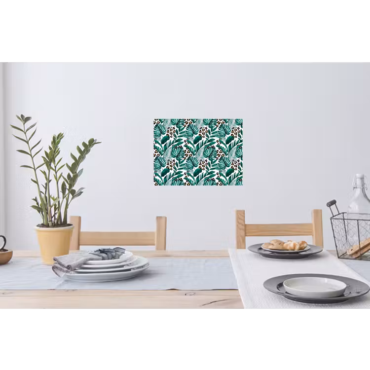 Panterprint - Bladeren - Jungle Muursticker klein -eettafel