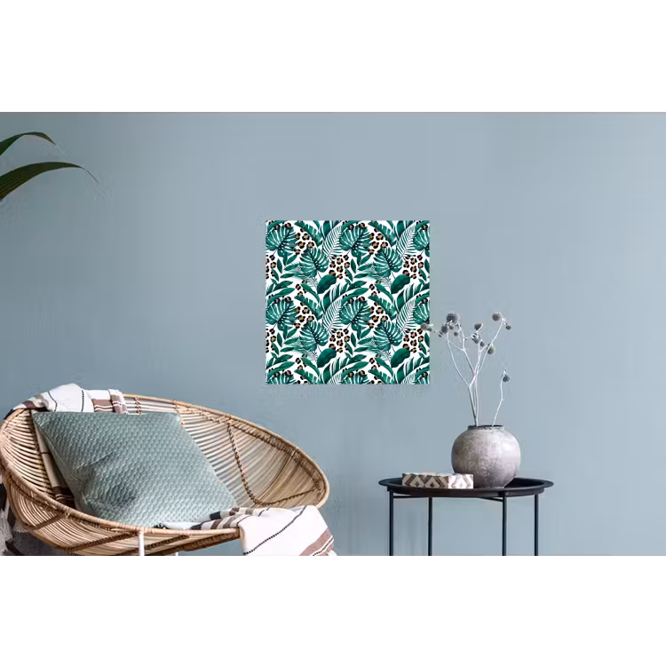 Inductie beschermer - Panterprint - Bladeren - Jungle - Afdekplaat voor kookplaat Muursticker klein -plant