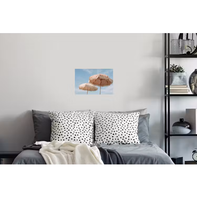 Parasol - Lucht - Rood Muursticker klein -slaapkamer