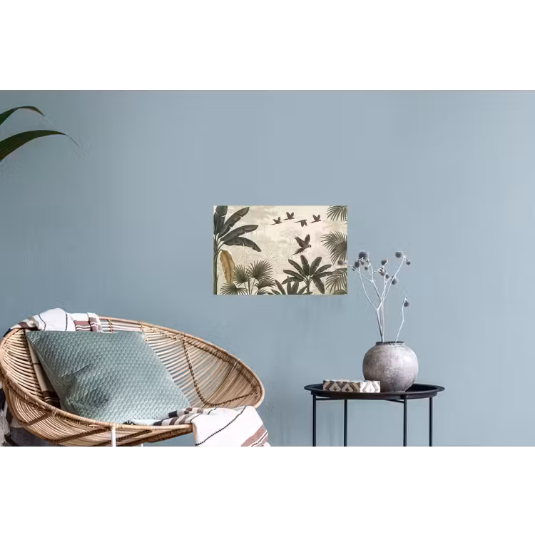 Papagaaien - Jungle - Tropisch - Green Muursticker klein -plant
