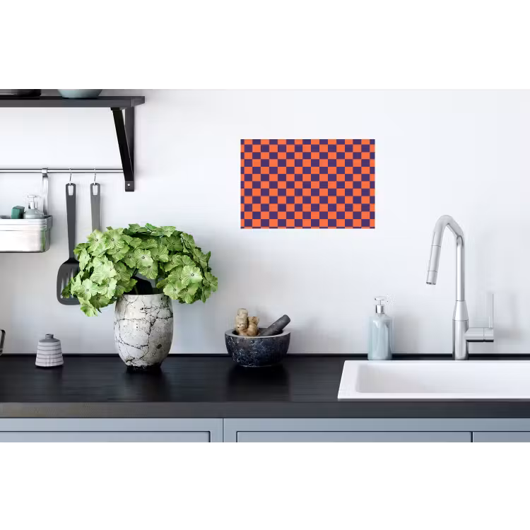 Patroon - Klassiek - Paars Muursticker klein 286 -keuken