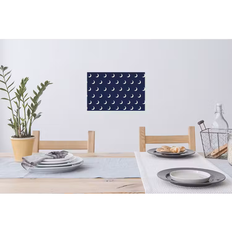 Patroon - Manen - Blauw Muursticker klein 286 -eettafel