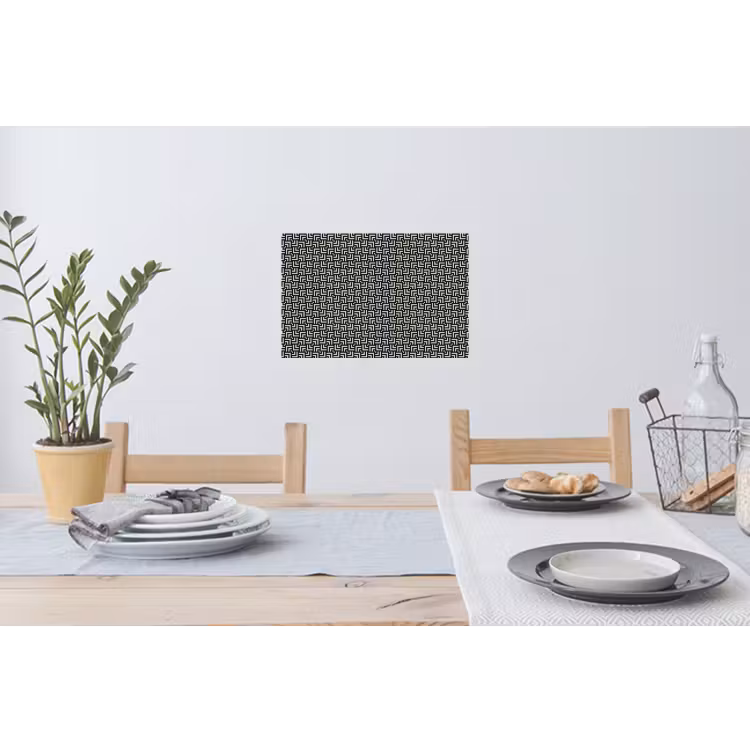 Patroon - Marmer - Zwart Muursticker klein 286 -eettafel