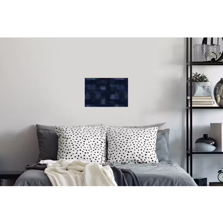 Patroon - Ruit - Marineblauw Muursticker klein 286 -slaapkamer