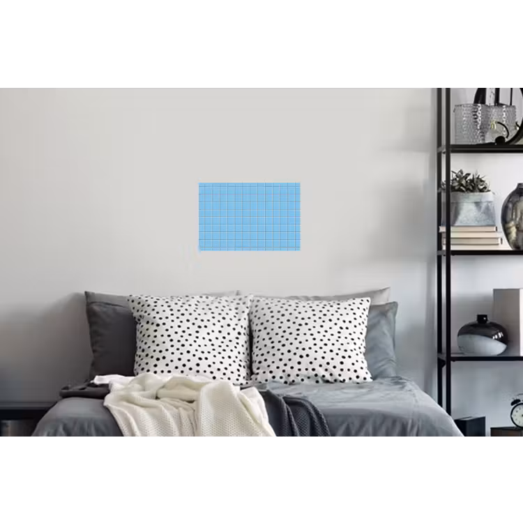 Patroon - Tegel - Pastel - Blauw Muursticker klein 286 -slaapkamer