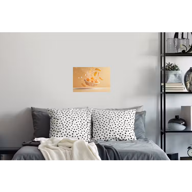 Peach - Eten - Taart - Oranje Muursticker klein -slaapkamer