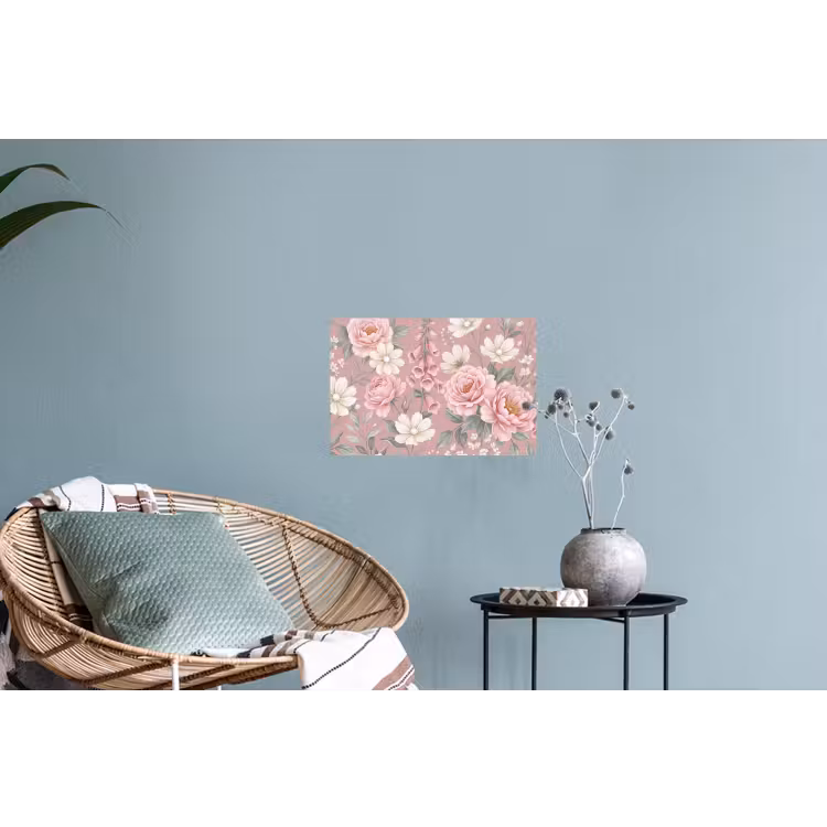 Pioenrozen - Vingerhoedskruid - Pink Muursticker klein -plant