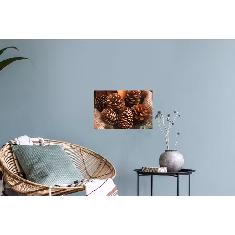 Dennenappels - Boom - Winter - Natuur - Bruin Muursticker klein -plant