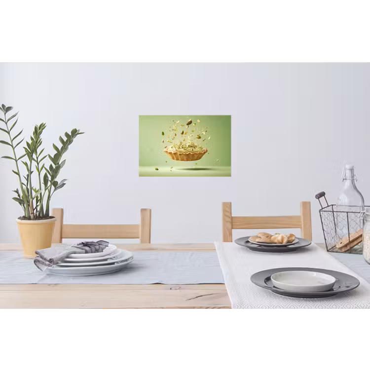 Pistache - Taart - Noten - Eten Muursticker klein -eettafel