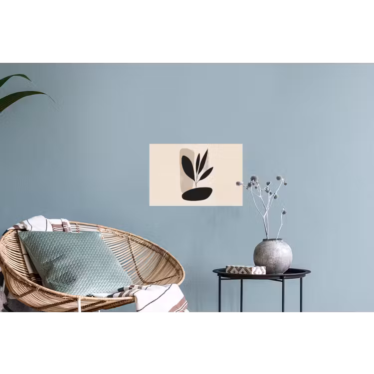 Plant - Beige - Japandi Muursticker klein -plant