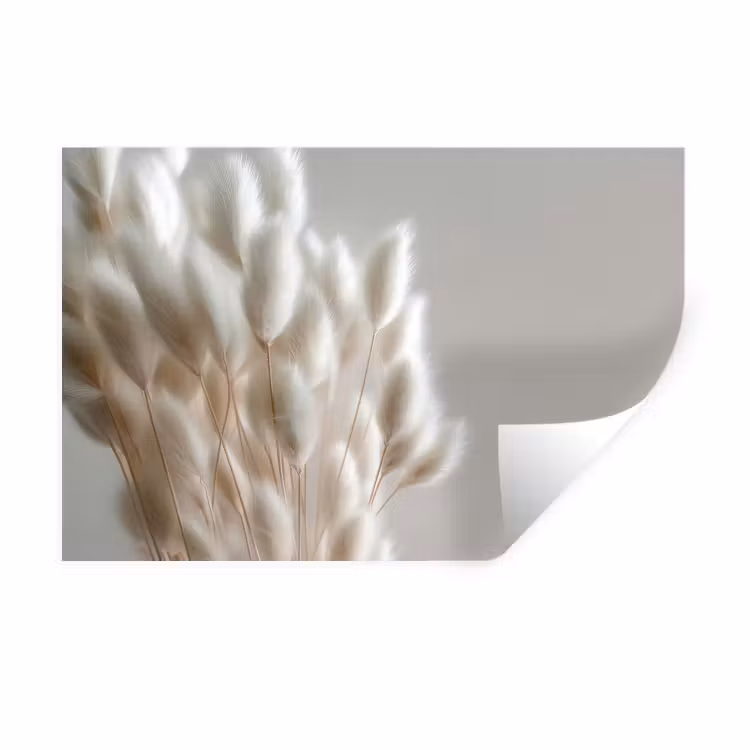 Pluimen - Beige - Minimalistisch Muursticker klein -3d