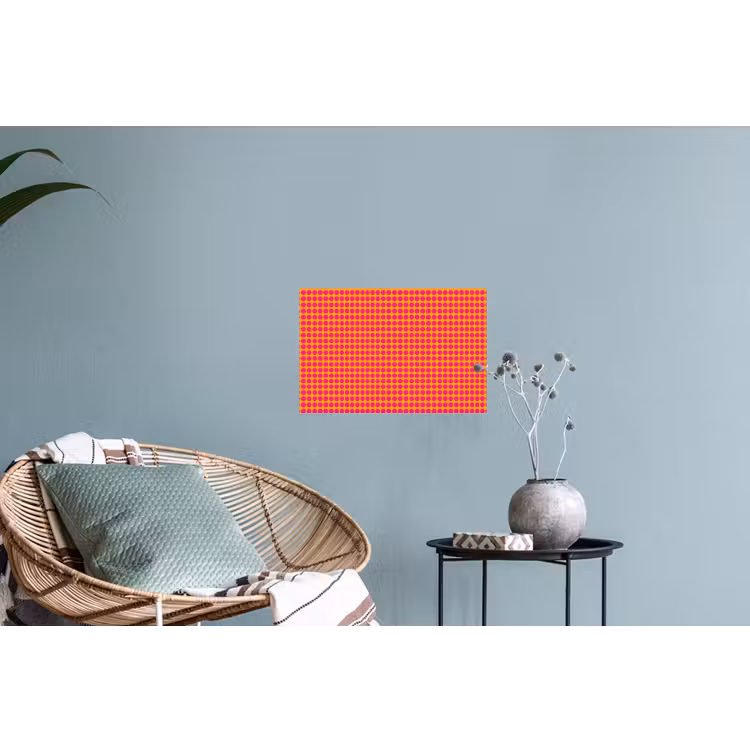 Stippen - Patroon - Oranje Muursticker klein 286 -plant