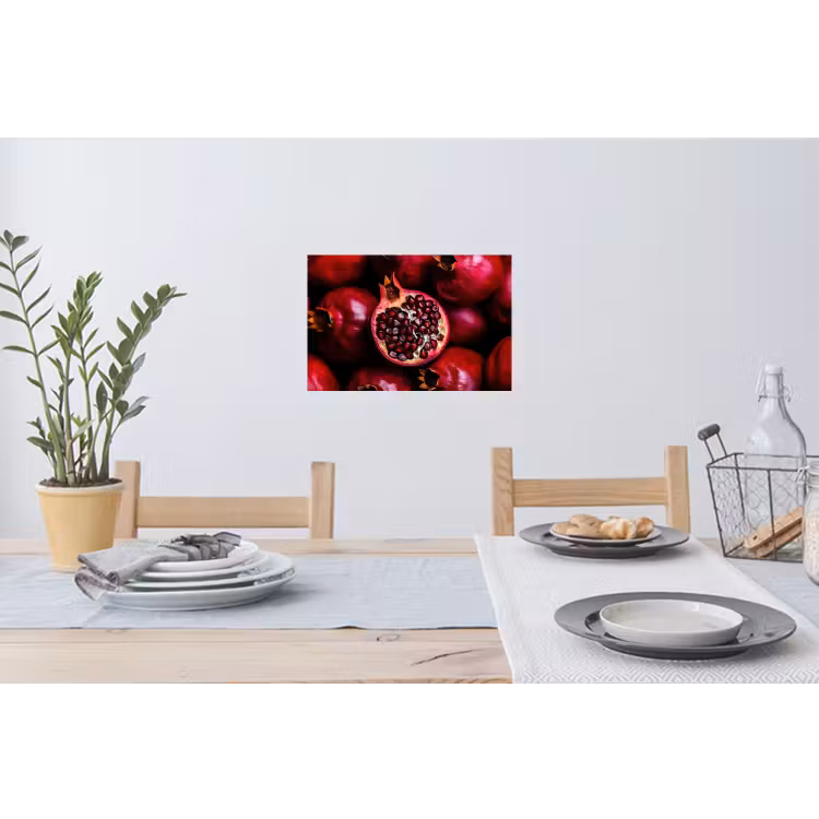 Granaatappel - Rood - Fruit Muursticker klein -eettafel