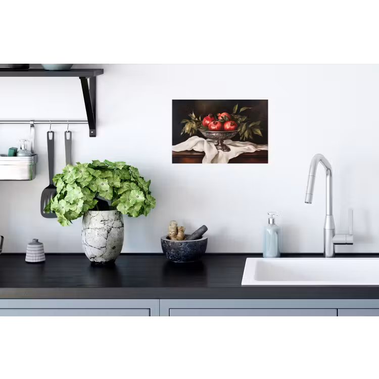 Granaatappels - Klassiek - Vintage Muursticker klein -keuken