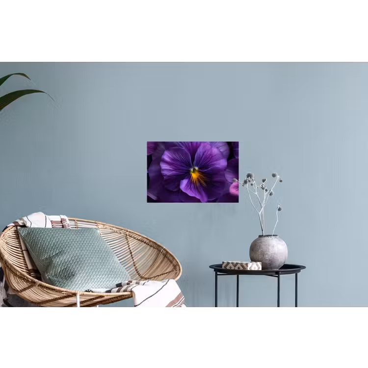 Paars - Viool - Diepte Muursticker klein -plant