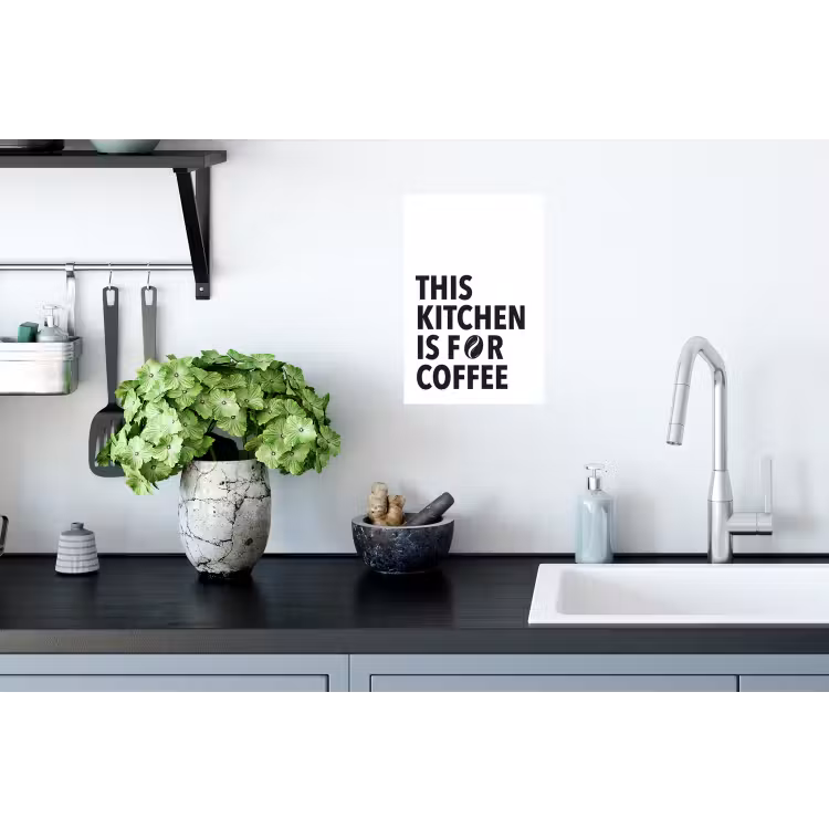 Quotes - Koffie - Bonen - Modern Muursticker klein -keuken