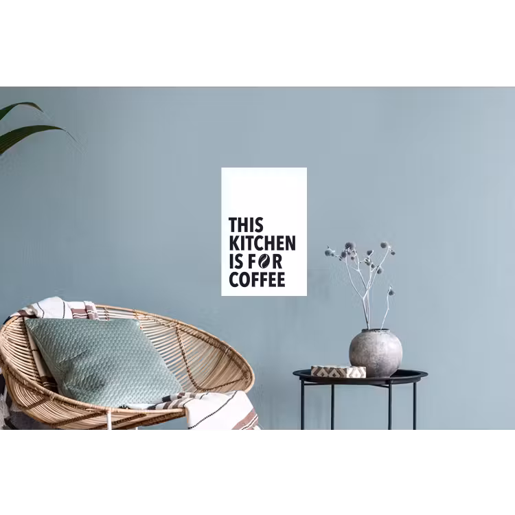 Quotes - Koffie - Bonen - Modern Muursticker klein -plant