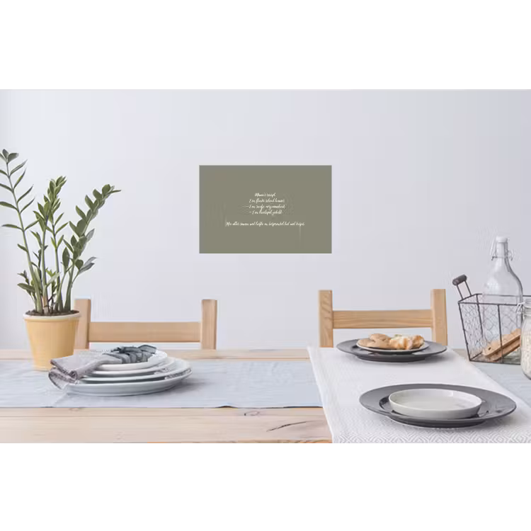 Quotes - Ma - Spreuken - Mama's recept - Koken Muursticker klein -eettafel