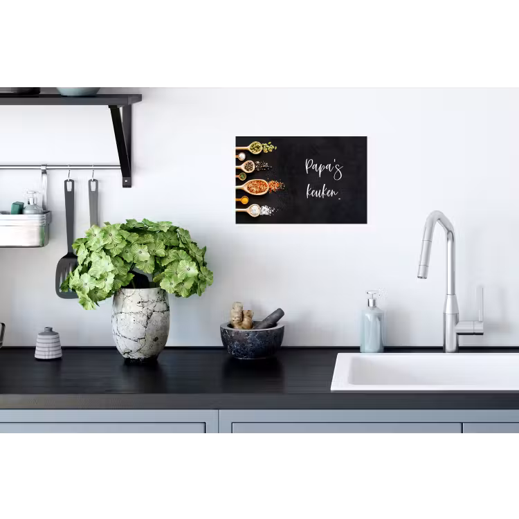 Quotes - Spreuken - Keuken - Papa's keuken - Papa Muursticker klein -keuken