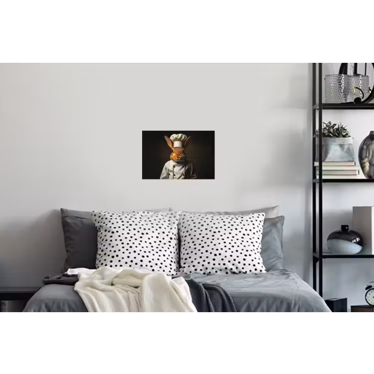 Konijn - Kok - Dier Muursticker klein -slaapkamer
