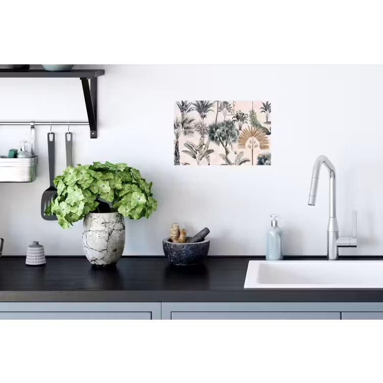 Retro - Jungle - Natuur - Dieren Muursticker klein -keuken