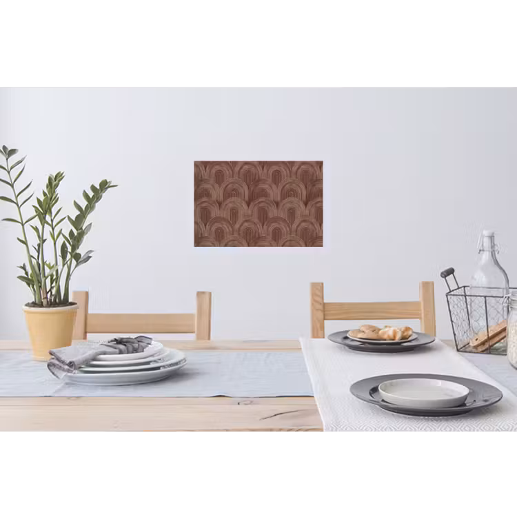 Ritmisch - Effect - Bruin Muursticker klein 286 -eettafel