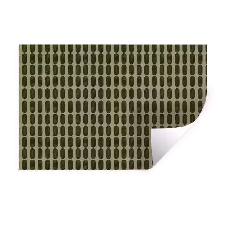 Ritmisch - Effect - Groen Muursticker klein 286 -3d
