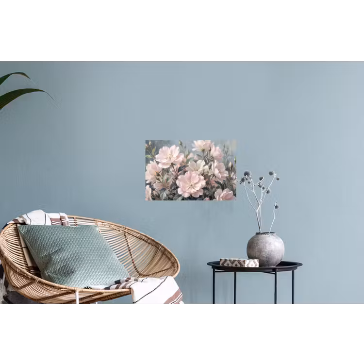 Rozen - Illustratie - Roze Muursticker klein -plant
