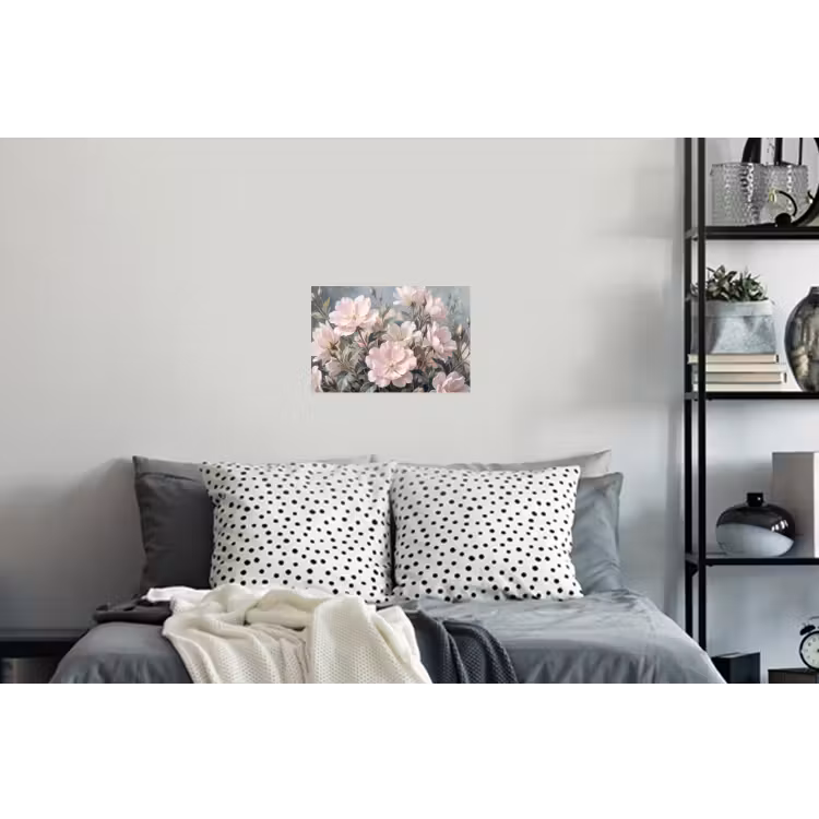 Rozen - Illustratie - Roze Muursticker klein -slaapkamer