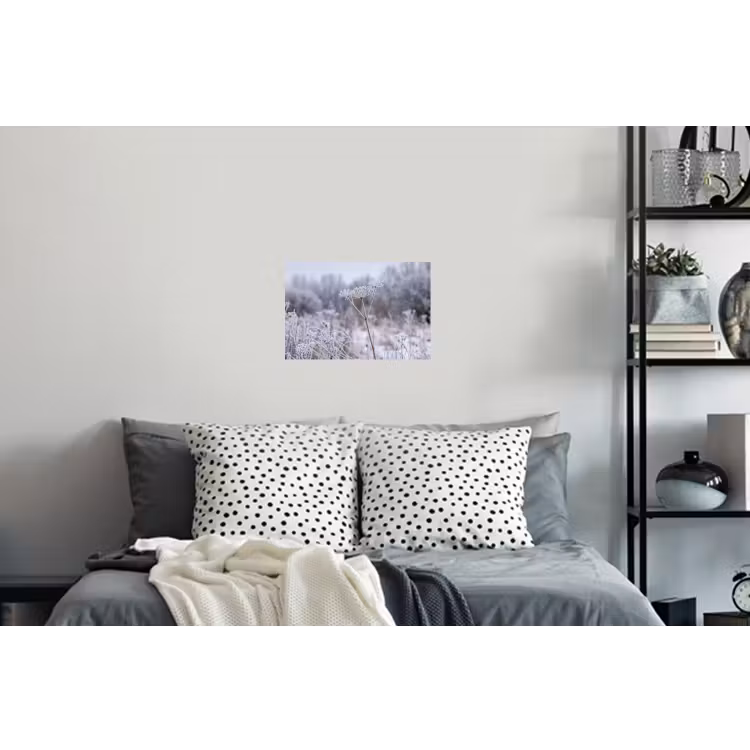 Schermbloem - Rijp - Kristallen - Winter - Delicaat Muursticker klein -slaapkamer
