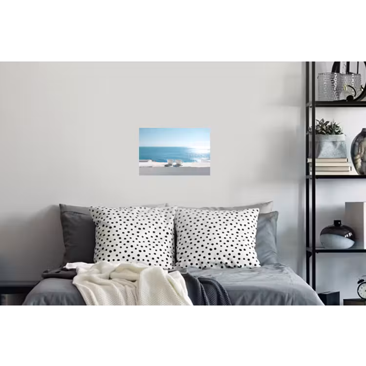 Zee - Koffiekopjes - Zomers Muursticker klein -slaapkamer