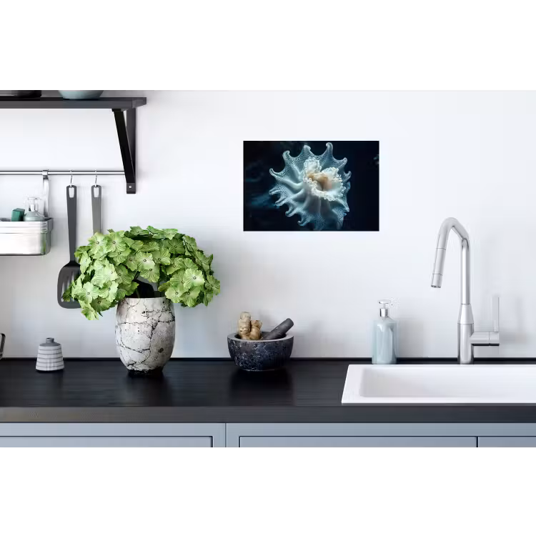 Zeewezen - Wit - Golven - Water Muursticker klein -keuken