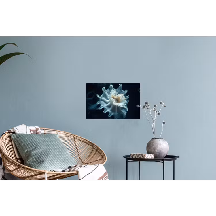 Zeewezen - Wit - Golven - Water Muursticker klein -plant