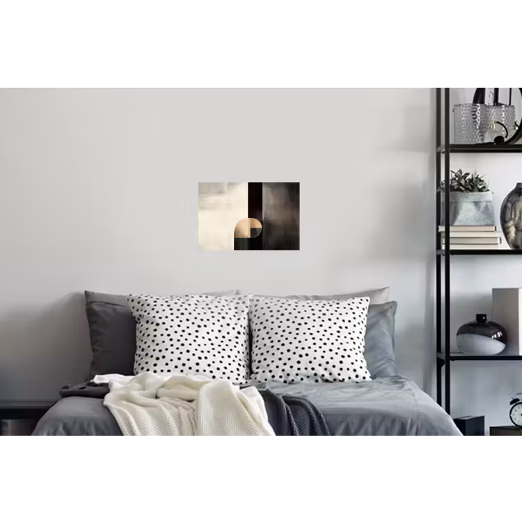 Vormen - Modern - Zwart Muursticker klein -slaapkamer