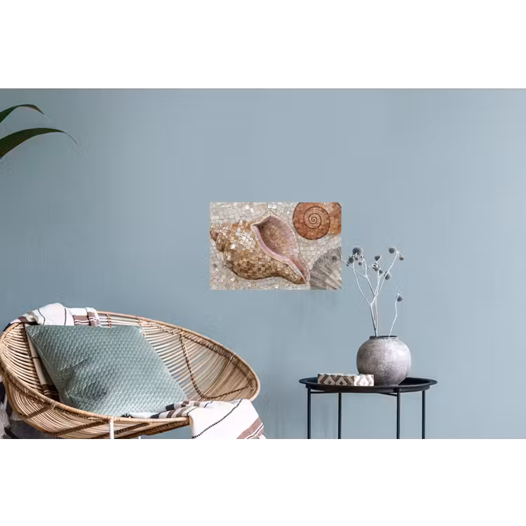 Schelp - Mozaïek - Zee - Beige - Modern Muursticker klein -plant