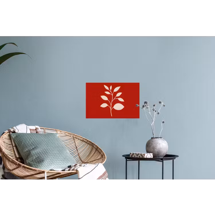 Silhouet - Bladeren - Tak Muursticker klein -plant