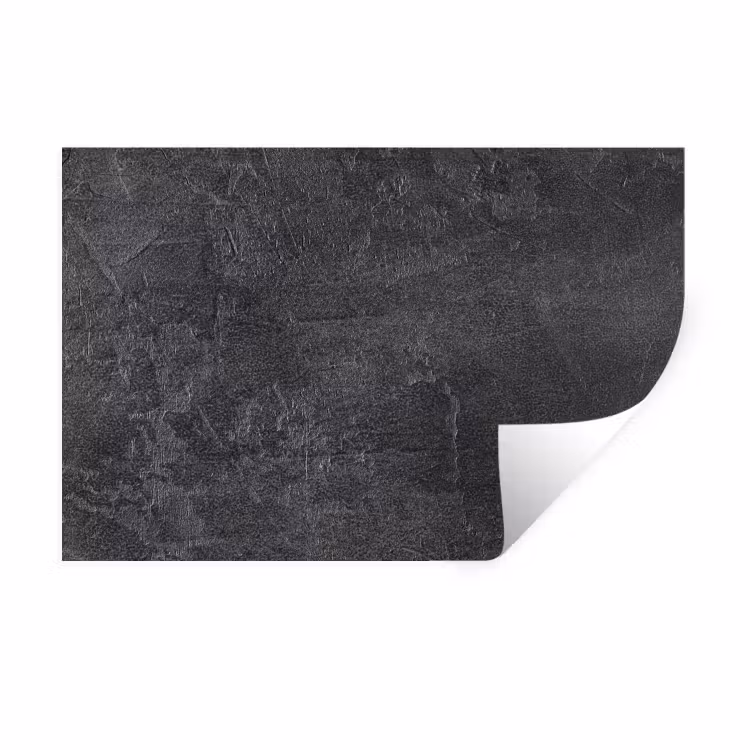 Leisteen - Beton - Natuursteen - Grijs - Industrieel Muursticker klein -3d