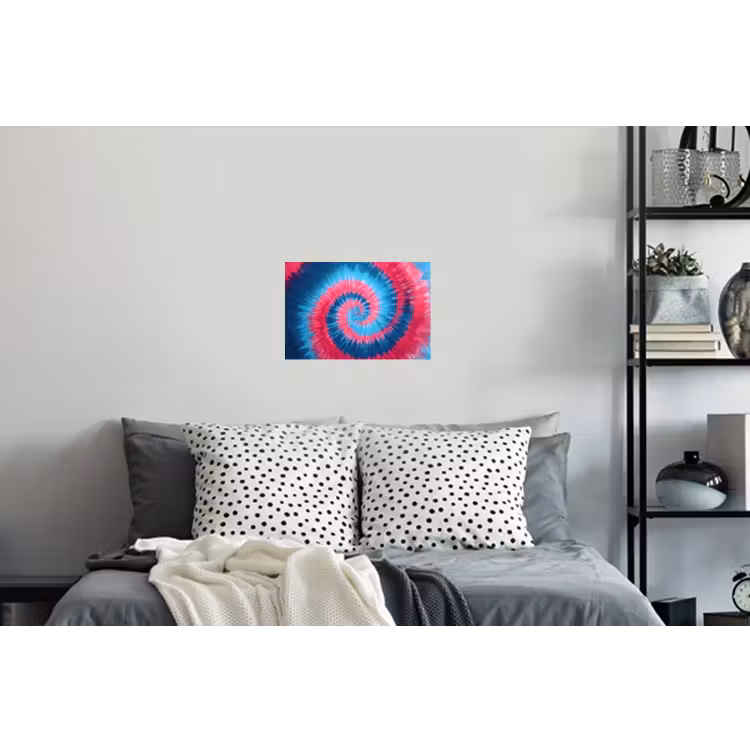 Spiraal - Roze - Draaiend Muursticker klein -slaapkamer
