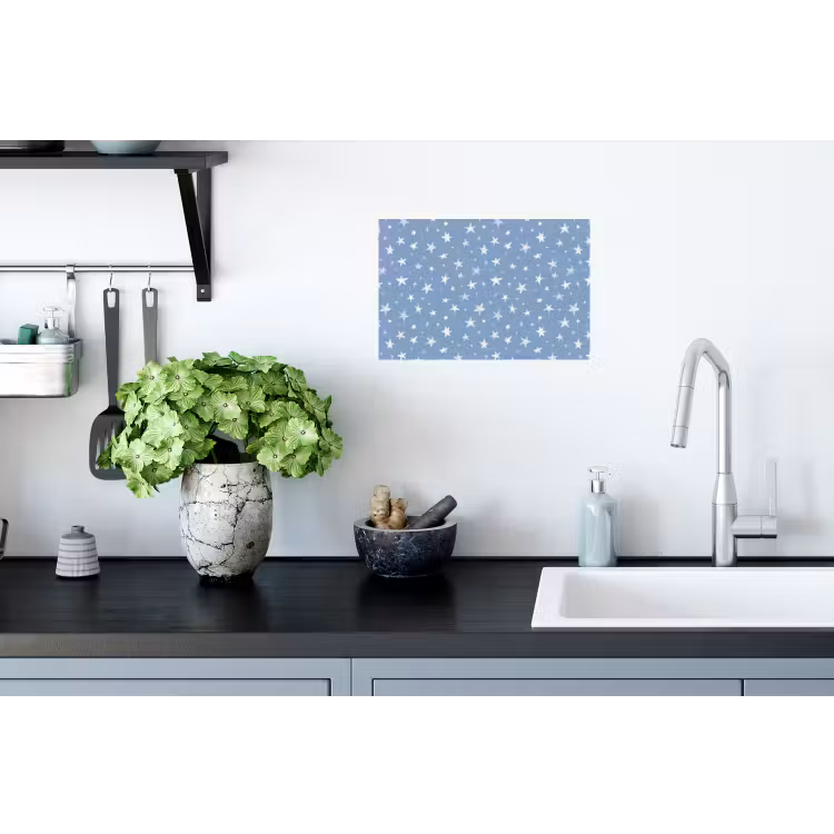Sterretjes - Patroon - Blauw Muursticker klein 286 -keuken