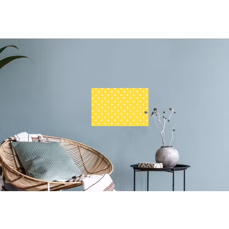 Sterren - Patroon - Minimalistisch - Geel Muursticker klein 286 -plant