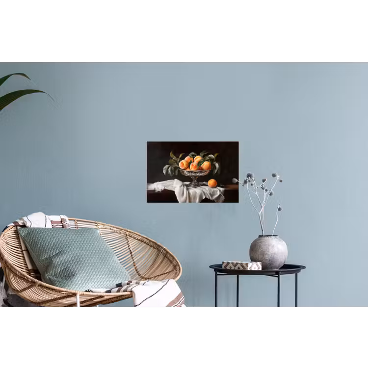 Stilleven - Perziken - Vintage Muursticker klein -plant