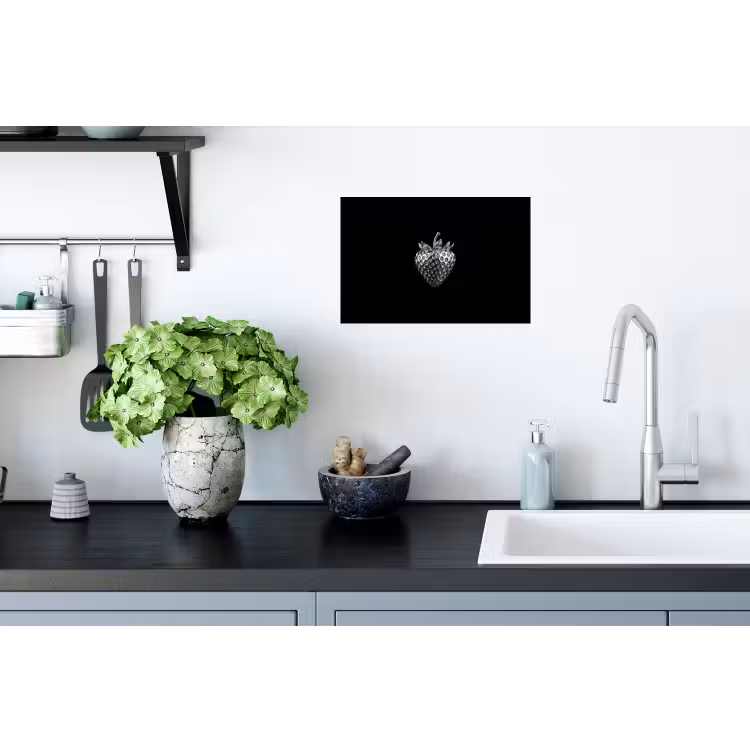 Aardbei - Zaadstructuur - Realistisch Muursticker klein -keuken