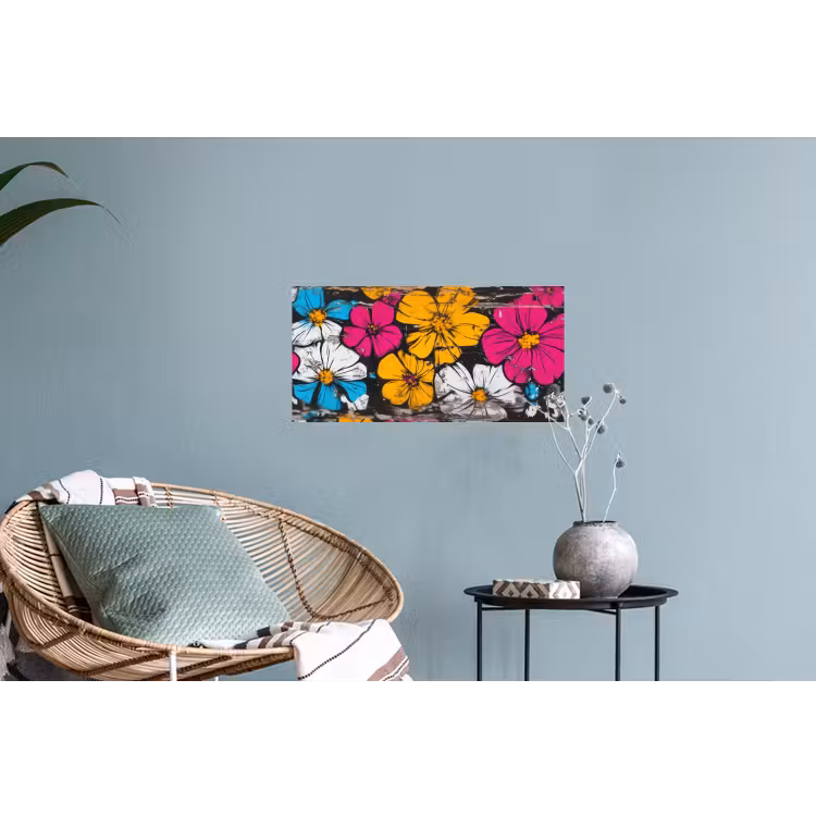 Street Art - Bloemen - Mix Muursticker klein -plant