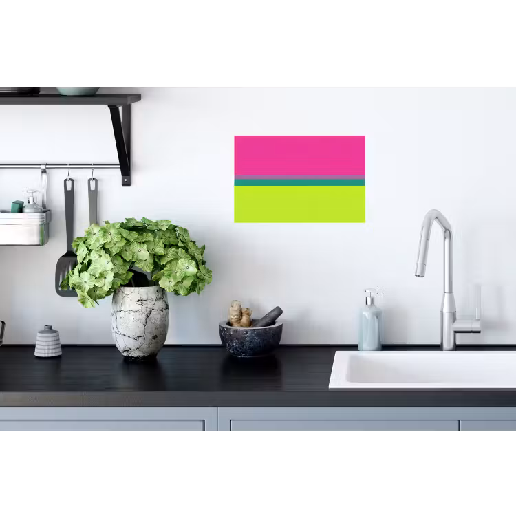 Strepen - Modern - Kleurrijk Muursticker klein -keuken