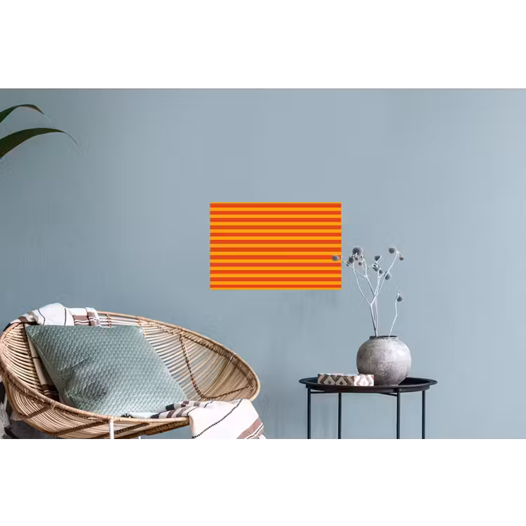 Strepen - Patroon - Oranje Muursticker klein 286 -plant