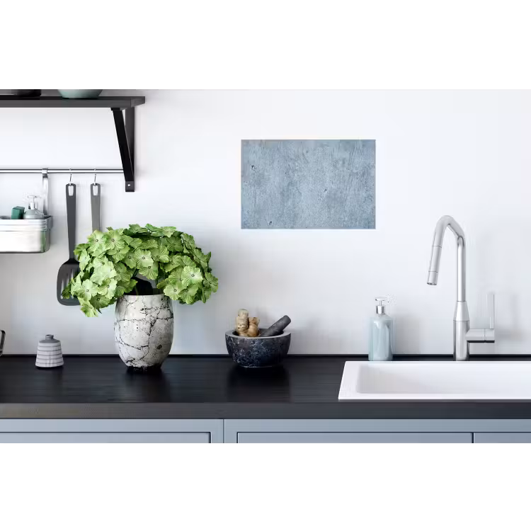 Oppervlak - Ruw - Abstract - Modern - Grijs Muursticker klein -keuken